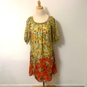 Moody Floral shift dress